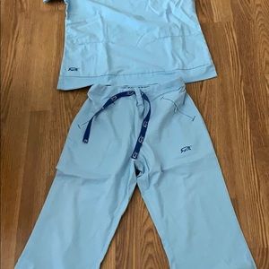 Light blue scrubs